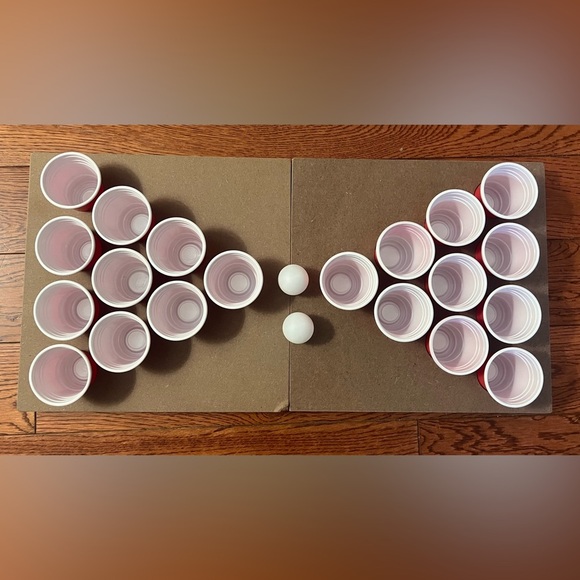🆕Miniature Tabletop Pong Set - Red - Picture 5 of 7
